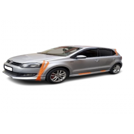 Volkswagen Polo (2010 - 2017) Arası Aero Yan Marşpiyel Seti (Plastik)